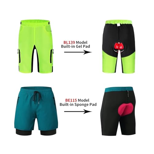 Pantalones cortos ciclismo hombre MTB con acolchado miniatura 6