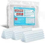 SHALL Mini Sticks à colle chaude, 0.27” Dia x 4” Longue, 220-pack Effacer les bâtonnets de colle pour la température totale Mini Glue Guns, polyvalent pour les adultes DIY Décoration du Festival de réparation d'étanchéité d'artisanat