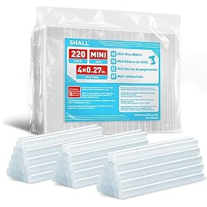 SHALL Heißklebestifte 7mm x 100mm 220er-Pack