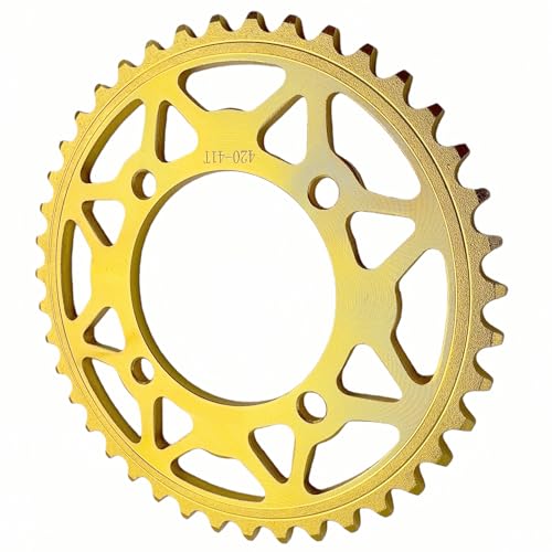 420 41T Steel Rear Chain Sprocket 76mm for 50cc-160cc Apollo RZF SSR XR50 TaoTao Thumpstar Coolster Roketa Piranha SDG Kayo Pit Dirt Bike Motorcycle (Gold) by AuryngMD - Image 5