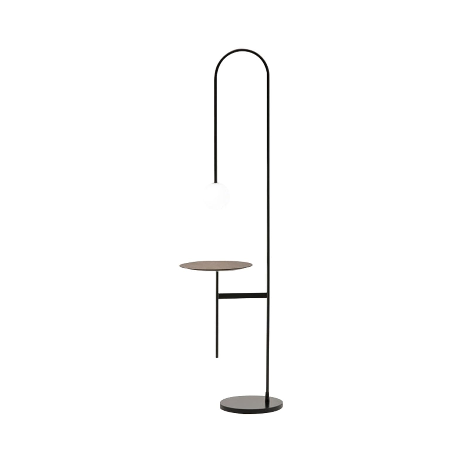 Z4T8M2K6G5 Tall Standing Lamp Modern Bedside Lamp with Table, Sofa Vertical, Curved Tall Shelf Standing for Living Room, Office