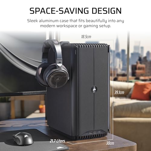 Image of Corsair ONE i500 Gaming PC - Liquid Cooled Intel Core i9 14900K CPU - Liquid Cooled NVIDIA GeForce RTX 4080 Super GPU - 32GB Vengeance DDR5 Memory - 2TB M.2 SSD - Metal Dark