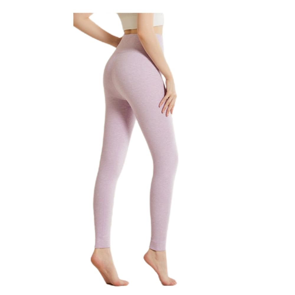 Collant Termici Donna Pantaloni Caldi in Vita Alta da Indossare in Autunno E Inverno di Grandi Dimensioni, Pantaloni Autunnali-Viola-l (100-120 Catties)