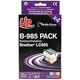 Compatible Pack de 4 Cartouches d\'encre Premium Compatible pour Brother LC985 - LC-985