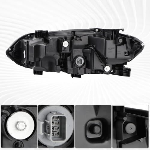 Duolctarms Chrome W/DRL Full LED Headlight Headlamp Assembly Compatible for 2022-2025 Honda Civic EX/LX Right Passenger Side HO2503205 33100T20A52 by Duolctrams - Used condition - Image 5