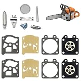 Membrane carburateur kit de réparation joint D10 WTA pour tronçonneuse et débroussailleuse, lot de 2 pièces, compatible moteurs thermiques de jardinage et d’élagage, pièces de remplacement pour carbur