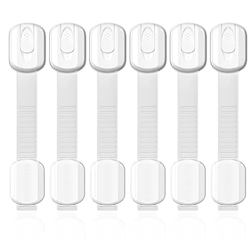 Alfresco Bloc Porte, Bloque Porte Bébé, Securite Placard Enfant pour Bébé Sécurité Verrouillage pour Tiroir Placards Porte Armoires Frigo Loquets de Sécurité en Plastique, Entrebailleur Fenetre Cover