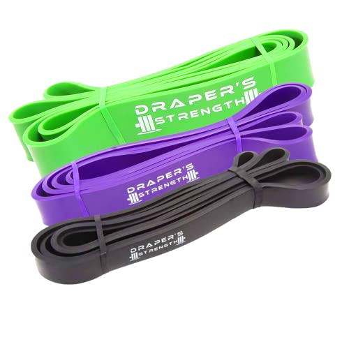 DRAPER'S STRENGTH Latex Loop Bands 3-Pack (10–120 lbs)