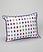 Bacati - Botanical Sanctuary Multicolored Purple Pearl String Dec Pillow 1
