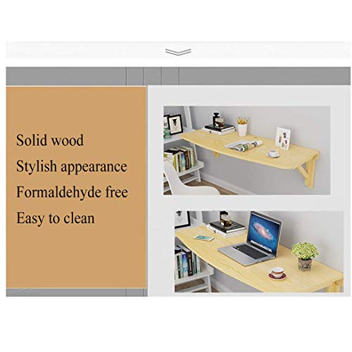 Table de cuisine murale rabattable bois CHEWYNP gain de place - 4