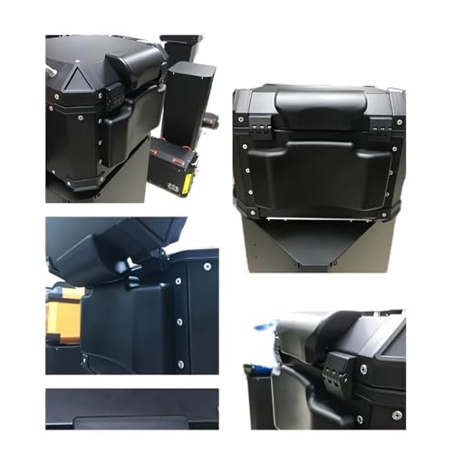 Dossier coussin passager moto universel en finition noire mate - 4