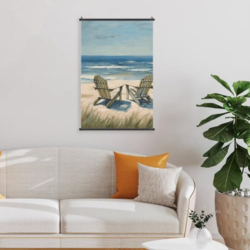 Poster sur toile multi-tailles avec chaises décoratives murales