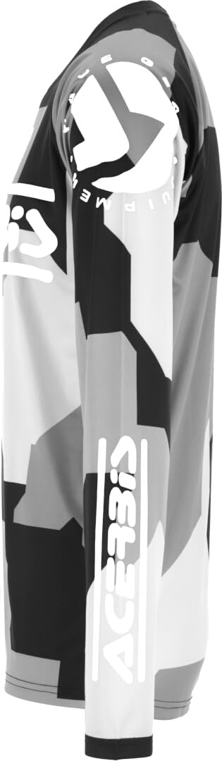 Acerbis MX Linear Sumbawa Maglia da motocross, nero/grigio, XL