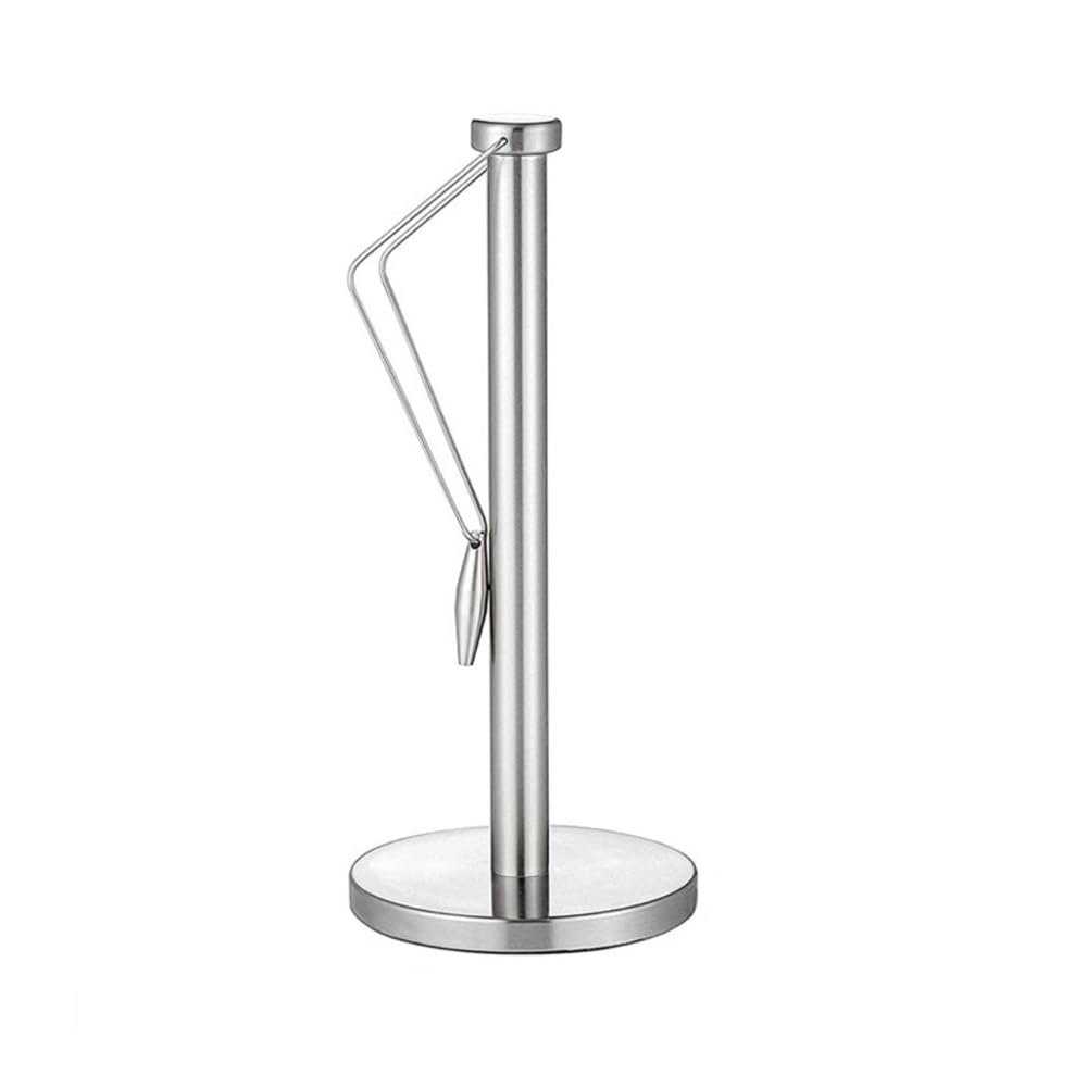 PaperTowel Holder, Stainless Steel Vertical Paper Towel Holder for Kitchen & Cling Film
