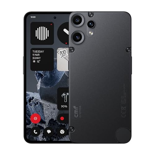 CMF Phone 2 Pro 128GB – Smartphone 5G avec appareil photo 50MP et zoom 20x, écran AMOLED FHD+ 6,77" à 120Hz, batterie 5000mAh et Nothing OS 3.2 – Noir