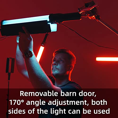 VILTROX 2770lux/0.7M RGB LED Light Stick, 22 Inch Double-Sided Handheld LED Light Wand with Barn Door, Smartphone Remote 2800K-6800K, HSL COL RGB Full Color, 26 Customizable Effects (H18) by VILTROX - Image 4