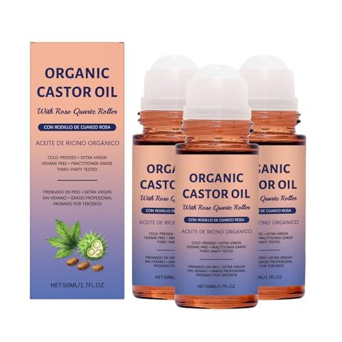 Aceite de ricino orgánico para cabello y piel con hidratación profunda