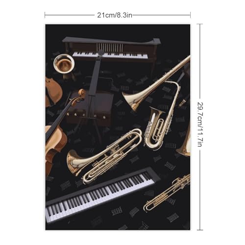 Stickers instruments de musique imperméables pour bouteille eau et pc