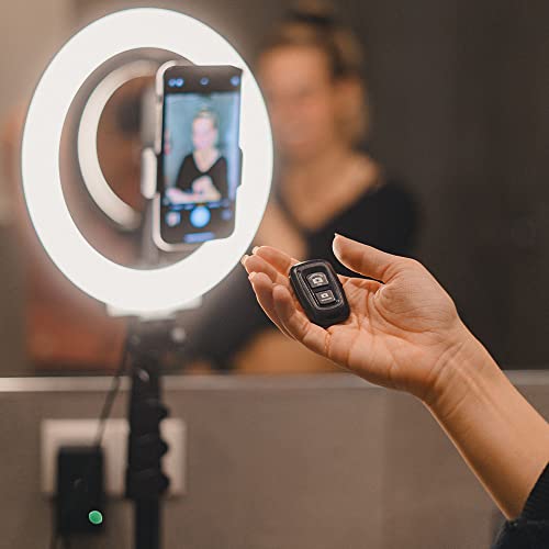 Rollei Lumis Comfort Ring Light Bi-Color, Ring-Licht mit Smartphone-Halterung, Smartphone Fernbedienung und Lampenstativ… – Bild 6