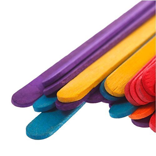 Eco Craft Stix Ecs 114St Colored-1000 4.5" Colored Craft Sticks - Box Of 1000Ct, (Pack Of 1000),Multi Colored #TOP3