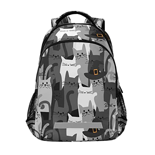 Mochila para la escuela, divertida mochila de viaje con animales de gato para hombres y mujeres, mochila escolar para libros, bolsa para laptop de 17 pulgadas, mochila casual para niños, niñas