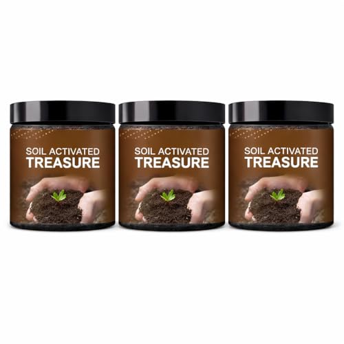 Soil Activated Treasure Plant Growth Booster 100g | Improves Soil Quality & Strong Root Development | Suitable for Indoor & Outdoor Plants, Pots & Gardens (3 PCS)