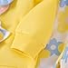 CETEPY Baby Girl Clothes 12 18 Months Fall Winter Fashion Outfits 3pcs Long Sleeve Cute Bear Cartoon Sweatshirt Print Flare Pants Bow Headband Set Yellow 12-18 Months