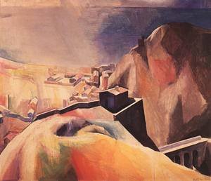 Peinture à l'huile de Cefalu 1930 Patko : évadez-vous en Sicile depuis votre canapé