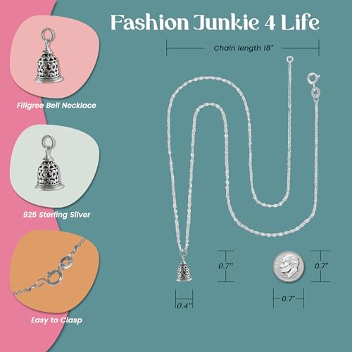 FashionJunkie4Life Unique Pendant Necklaces with 18" Chain | Sterling Silver Symbol Necklaces for Women2