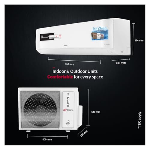 Image of Hitachi 2 Ton Class 3 Star, ice Clean, Xpandable+, Inverter Split AC (100% Copper, Dust Filter, 3400FXL RAS.G322PCBIBF, White)