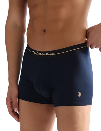 Image of U.S. Polo ASSN. Men PT004 4 Way Stretch Premium Lyocell Sustainable Underwear Trunks -Pack of 1