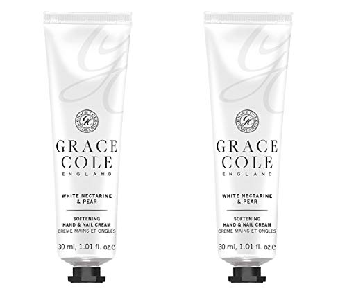 Grace Cole White Nectarine & Pear Hand & Nail Cream 2 x 30ml