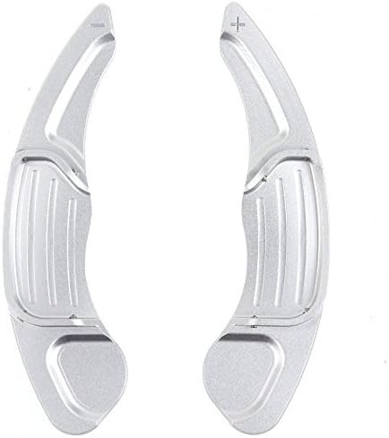 NULLA Aluminum Alloy Steering Wheel Shift Paddle Shifter For Ford Mondeo Edge Taurus for Lincoln MKX Car Sticker (Silver)