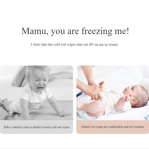 Diaper Cloth Heater - Babiy Wipe Dispenser, Portable High-Volume Container, Constant Heat Control | Infent Hygiene Tool, Vehicle Travel Accessory, Skin Comfort Device, Parenting Care Equipment - Image 8