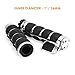 OXMART Motorcycle Hand Grips Universal 1 inch Chrome Motorcycle Grips with Throttle Assist and Anti-Slip Rubber Design Fit for Harley Yamaha Kawasiki Suzuki Cruisers