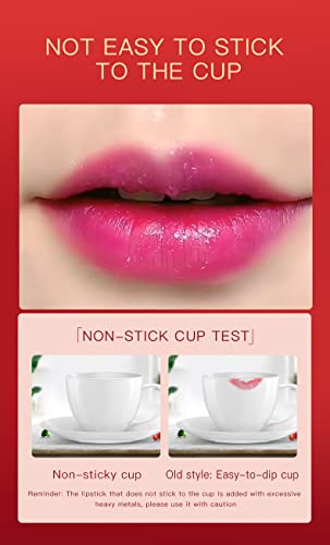 Paqiman Magic Temperature Changing Colors Lipstick,（Blue Changed Into Pink ） Long-Lasting Wear Non-Stick Cup Not Fade Waterproof Lipstick Lip Gloss For Women. (1Pcs) #TOP6