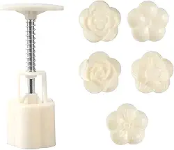 Ejetor Max Flores Doces Massas Biscoitos + 5 Moldes - Confeitaria Modelador Profissional