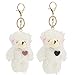 SOIMISS Lot de 2 porte-clés en forme d'ours en peluche pour sac à main, sac à dos, décoration de voiture, fête de remise des diplômes
