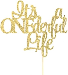 Atelier Elegance It's a Onederful Life Cake Topper, 1 Cake Topper, 1st Birthday Cake Topper