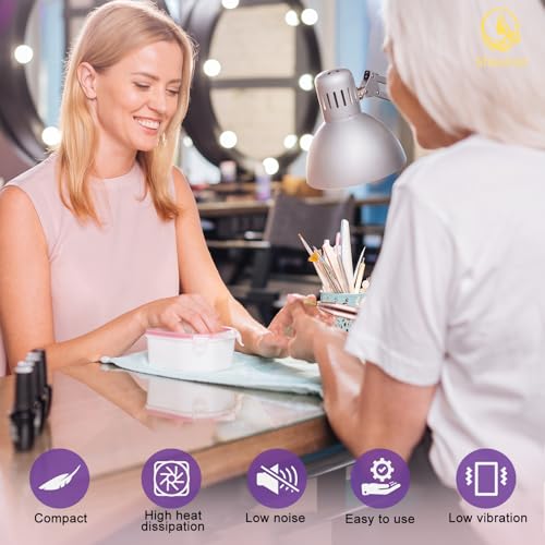 Elektryczna frezarka do paznokci,Profesjonalny elektryczny pilnik do paznokci z regulacją prędkości,do paznokci akrylowych i żelowych, do paznokci do użytku domowego i salonowego
