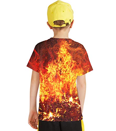 Image of Linnhoy Kids 3D Print Fashion Graphic T-Shirts for Boys Girls 6-16 Years