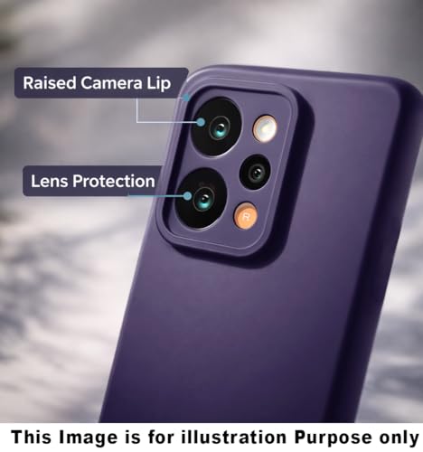 Image of Liquid Silicone Back Cover Case for OnePlus Nord CE6 Lite 5G | Soft Micro-Fibre Inside | Camera Protection Bump | Shockproof Back Cover Case for OnePlus Nord CE6 Lite 5G (Purple)