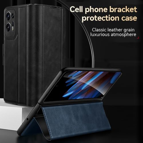 Coque VIVO X Fold 2 en cuir premium à rabat magnétique élégant et protecteur - Rosso