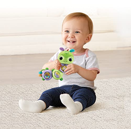 VTech Baby Drehspaß-Raupe – Interaktives Rassel- und Motorik-Spielzeug, das spricht und singt – Für Kinder von 6-24 Monaten