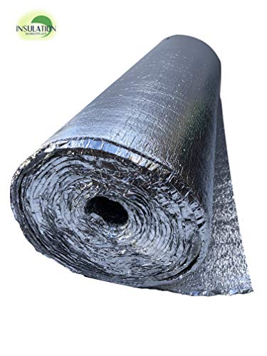 SmartSHIELD -3mm 48"x100Ft Reflective Insulation roll, Foam Core Radiant Barrier, Thermal Insulation Shield, Commercial Grade - Pure Aluminum