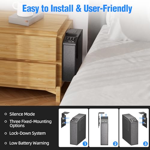 UEAKPIC Mounted Gun Safe for Handgun Review