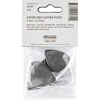 Jim Dunlop médiators Gator Grip 200, noir (12 pièces) 417P2.0 - Les Beatles, Paul McCartney, John Lennon, RIngo Starr, George Harrison Jim Dunlop médiators Gator Grip 200, noir (12 pièces) 417P2.0 – Image 2