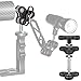 MINIFOCUS 2PCS 1'' Aluminum Triple Holes Ball Clamp Mount for Underwater Diving Light Arms Tray System, Photography Diving Camera, 360° Clip for GoPro Action Camera Flashlight Arms System