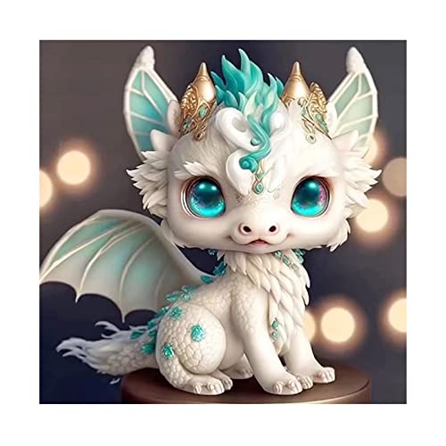 Tiwabb MUYAN084578024 Dragon Stamped Cross Stitch Kits - Counted Cross Stitch Kits For Beginners Adults,11 Ct Patterns Dimensions Embroidery Kits Arts Craft Kits,For Gift And Home Decor 13.8 X 13.8Inch cover