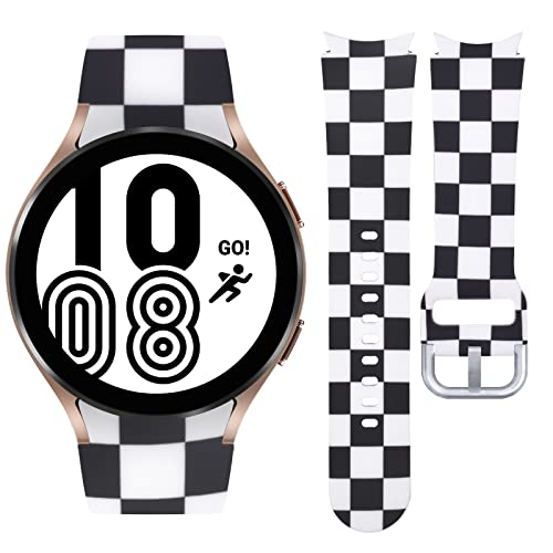 Watbro Band Compatible with Cow Marble Samsung Galaxy Watch 6 Band Classic 43mm 47mm 40mm 44mm,Galaxy Watch 5/4,Cow Marble Print Band for Galaxy Watch5 pro/Galaxy Watch4 Classic 46mm 42mm Women Men